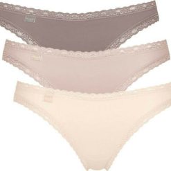 Sloggi-247-Weekend-H-Tanga-Βαμβακερά-Slip-3Pack-με-Δαντέλα-BeigePuro-ΚΩΔ-10197969-Μ002-ΜΕΓΕΘΟΣ-S-L-TIMH-APO-14.95-STA-13.00-EYRO